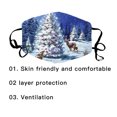 thumbnail image 3 of kurtrusly Christmas Themed Face Mask Dustproof Breathable Printing Mask with Elastic Ear Band Type 9, 3 of 7