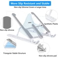 thumbnail image 4 of Support pour Ordinateur Portable, Support Portable pour Ordinateur Portable de Bureau, Support Surélevé pour Ordinateur Portable à 6 Niveaux Réglables avec Ventilation et Refroidissement, Compatible avec Plus d'Ordinateurs Portables de 11 à 15,6 Po, 4 of 9