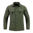 thumbnail image 1 of Dagugfen Plus Size Mens Shirts Button down Long Sleeve Loose Stretch Casual Work Tops with Pockets, 1 of 7