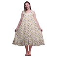 thumbnail image 1 of Bimba White36 Floral Artistique Libellule et Imprimé Chemises de Nuit en Coton pour Femmes Robe Sans Manches Tenue de Nuit Robe Maxi Très Grande, 1 of 1