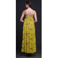 thumbnail image 4 of Bimba Robe Longue pour Femmes en Rayonne Imprimée d'Oiseaux Chic Bohème d'Été Maxi de Plage - X-Grand, 4 of 5