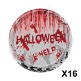 thumbnail image 1 of LSLJS Halloween Party Tableware Set Disposable Scary Party Tablecloth Halloween Theme Party Halloween Decorations, 1 of 4