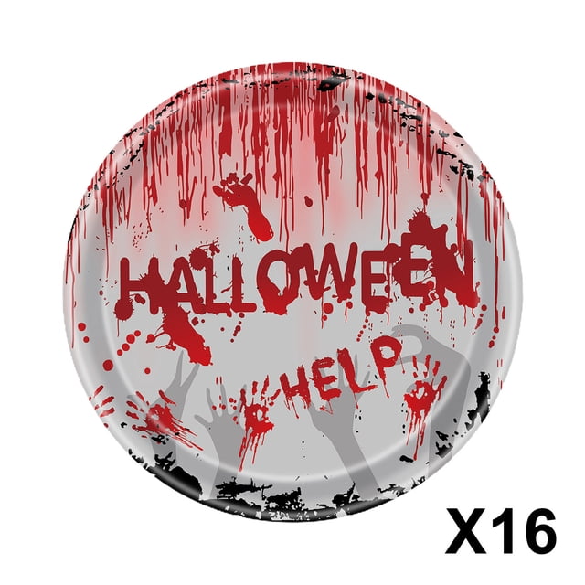 LSLJS Halloween Party Tableware Set Disposable Scary Party Tablecloth Halloween Theme Party Halloween Decorations
