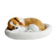 thumbnail image 1 of Realistic Sleeping Plush Breathing Dog Furry Dog With Mat Creative Animals Decor Stuffed Animal Doll, 1 of 5