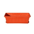 thumbnail image 1 of 3pcs Resin Rectangular Planting Pot Drainage Hole Vegetable Flower Planter Home Garden Plant Tray Red 44x19x14cm, 1 of 10