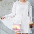 thumbnail image 4 of BESTOYARD Sac à Main Transparent pour Femme, Sacs à Chaîne Colorés, Sacs Arc-en-Ciel, Mini Sac en Gelée Transparent (Rose), 4 of 5
