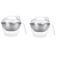 thumbnail image 1 of Hearth & Gear 2 Pcs Bol à Trempette Réfrigéré avec Couvercle et Poignée 50oz Bol à Glace Grande Capacité Bol de Service Glacé Plat de Service Froid Réutilisable pour Houmous Pâtes Fruits Chemin de Table Ensemble Napperons de Bout de Canapé, 1 of 7