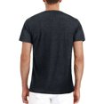 thumbnail image 2 of Innerwin Blouse Crew Neck Mens Summer Tops Work Henley Collar Regular Fit T Shirts Dark Gray M, 2 of 5