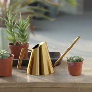 RRJ Stainless Steel Watering Can, Long Spout Indoor Outdoor Plant Watering, Metal Watering Can for Garden Balcony Houseplants, 400ml 900ml 1500ml Capacity