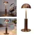 thumbnail image 1 of pitrice Dimmable Table Lamp Bar Decor Battery Desk Bedside Mushroom Bronze, 1 of 7