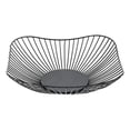 thumbnail image 2 of TopLLC Countertop Fruit Basket Fruit Storage Bowl Kitchen Rectangular Large Metal Fruit Snack Rack Stand, Home Decoration (square), 2 of 6