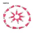 thumbnail image 4 of Ruiboury 100pack/lot Stand Out Unique Tassel DIY Tassel Accessory For Keychain Gifts Rose Red-Silver 1Set, 4 of 6