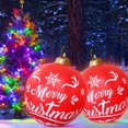 thumbnail image 3 of 60cm Inflatable Christmas Ball with Light Glow Giant Atmosphere Ball Home Garden, 3 of 8