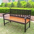 thumbnail image 2 of Highland 48-inch Acacia Garden Bench, 2 of 3