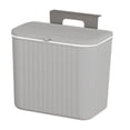 thumbnail image 1 of Baohd Bac à Compost de Cuisine Support Multifonction pour Comptoir de Porte d'Armoire Gris 7L, 1 of 9