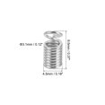 thumbnail image 2 of Unique Bargains Cord End Caps, 100Pcs 4.5x9.5mm Metal Spring Coil End Tips Crimp Terminators Caps Silver Tone, 2 of 5