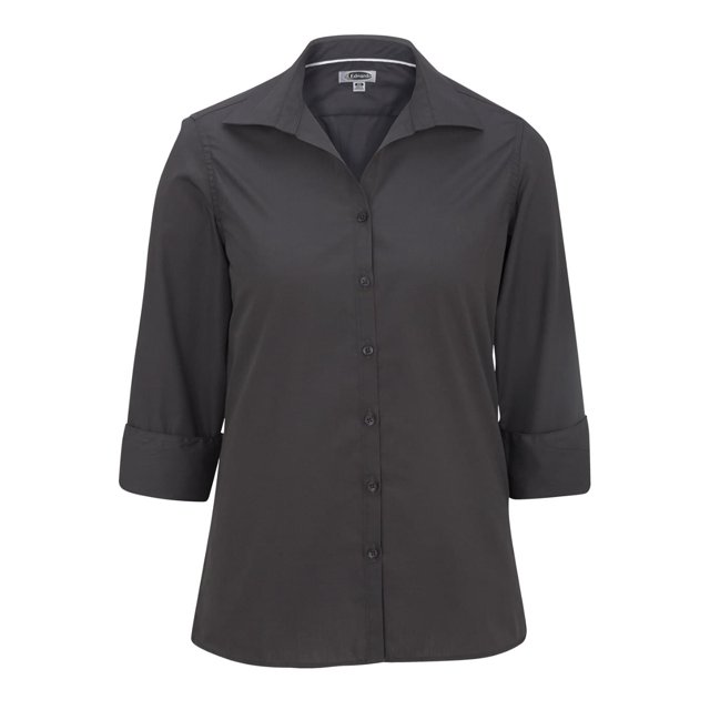Edwards Garment Women's 3/4 Sleeve Poplin Blouse, Style 5040