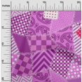thumbnail image 2 of oneOone Georgette Viscose Purple Fabric Block Sewing Craft Projects Fabric Prints By Yard 42 Inch Wide, 2 of 5