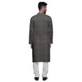 thumbnail image 3 of Atasi Printed Designer Rayon Button Down Casual Kurta With Pajama For Men, 3 of 4
