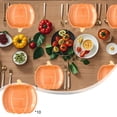 thumbnail image 2 of yulier 10 Pcs Thanksgiving Pumpkin Paper Plates, Thanksgiving Party Supplies Fall Disposable Plates 7 Inch, Pumpkin Shaped Dinner Plates Dessert Plates Tableware, 2 of 6