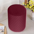 thumbnail image 3 of Ottoman Slipcovers Machine Washable Footrest Sofa Cover Ottoman Cover for Living Red, 3 of 8