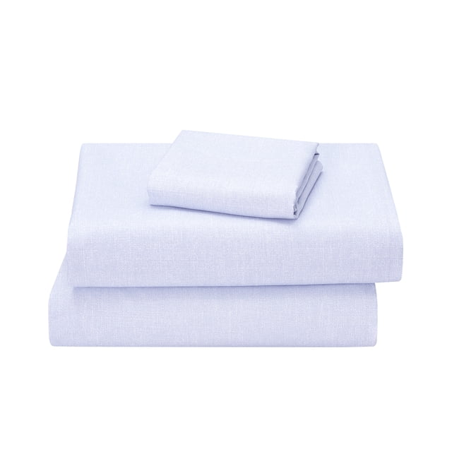 Mainstays Kids Microfiber Bed Sheet Set, Twin, Pale Ice, 3 Pieces