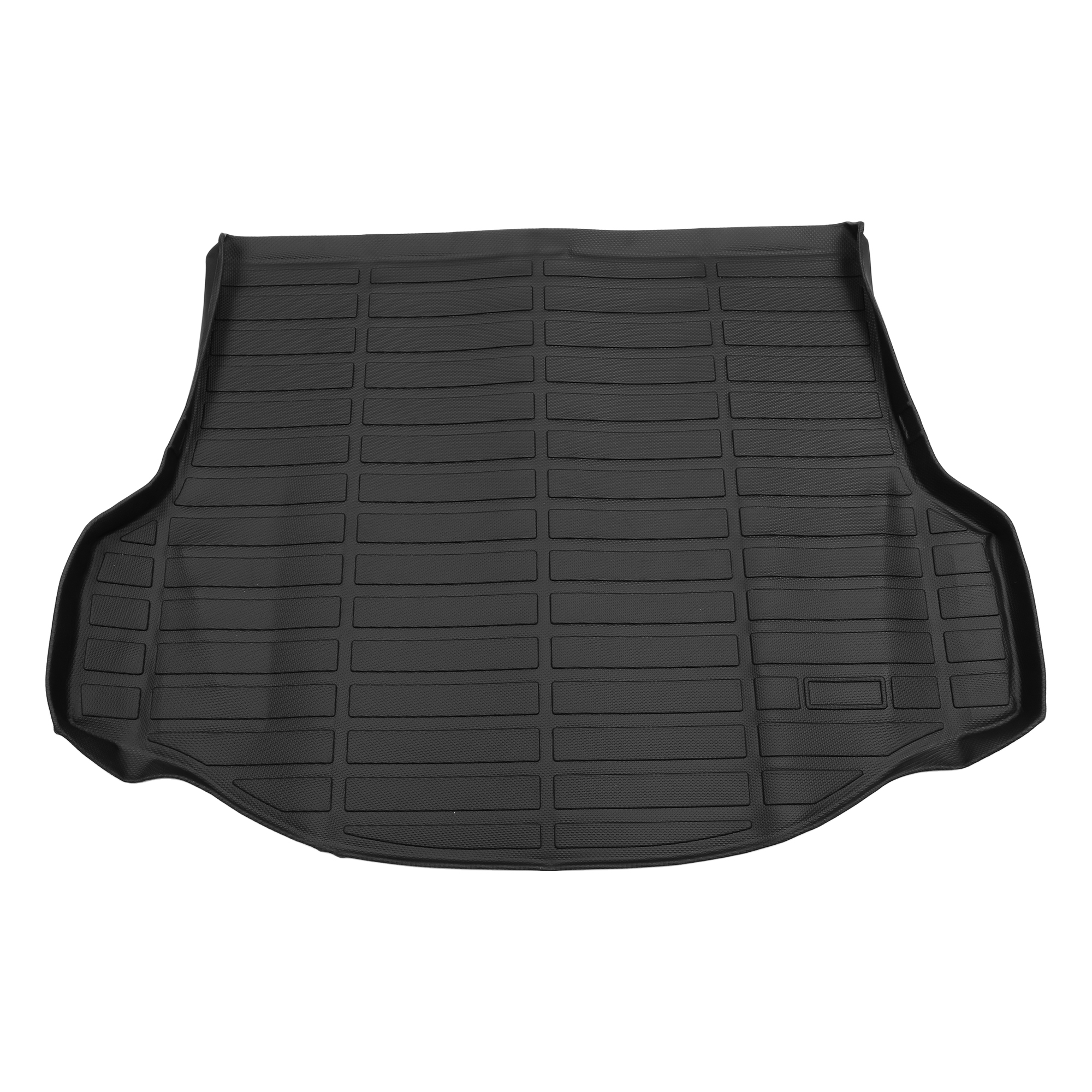 Unique Bargains 1 Pc Cargo Liner Rear Trunk Mat for Toyota RAV4 2013-2018 Anti-Slip TPE Black Rear Trunk Cargo Luggage Boot Tray Mat Flat Face Long Stripe Pattern