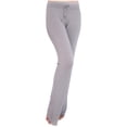 thumbnail image 3 of CFLVAEK Modal Crossover Yoga Pant Women Plus Size Tummy Control with Drawstring Sporty Solid Wide Leg Jogger Pant Stretch Mid Rise Jogging Trousers Casual Full Length Lounge Flare Leggings Gray XL, 3 of 6