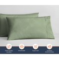 thumbnail image 3 of SGI Bedding 1000 TC Egyptian Cotton Bed Pillowcases Set Queen Size Pillow cases 1000 Count covers for Queen Size - Soft, Durable Sheets Cotton Sheets in 1000 TC Moss, 3 of 6