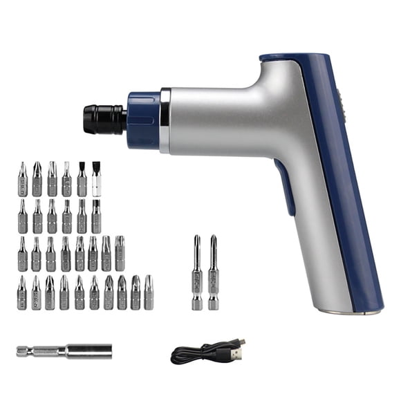 Yeacher Mini Rechargeable Electric Screwdriver Kit Portable Cordless Screwdriver Powerful Home-use Handheld Electric Screwdriver Set