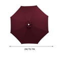 thumbnail image 2 of Grand Parasol d'Extérieur pour Patio 78,7 Pouces 6 Baleines Parasol de Marché pour Table, Parasol de Piscine 190T Robuste Résistant à la Pluie et aux UV, Toile Supérieure de Remplacement pour Parasol Auvent de Remplacement (Cadre Non Inclus), 2 of 6