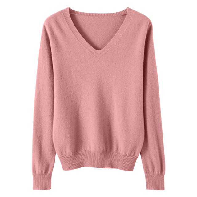Timegard Womens Sweaters V Neck Knit Pullover Fall Winter Casual Fitting Comfy Long Sleeve Bottom Tops