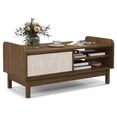 thumbnail image 1 of Costway Table Basse Rectangulaire avec Rangement, Porte Coulissante Tressée et Tablette Ajustable, 1 of 10