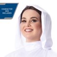 thumbnail image 3 of STAR WARS PRINCESS LEIA COSTUME (ADULT) - Poly Jersey Hooded Dress with Vinyl 3D Belt and Twin Bun Wig, 3 of 3
