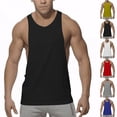 thumbnail image 1 of Styesk Tank Tops Men Casual Slim Fit Sleeveless Shirts Solid Color Beach Tank Top Breathable Soft Cotton Undershirt Compression Bodybuilding Muscle Shirts Running Gym Workout Tank Top, 1 of 5