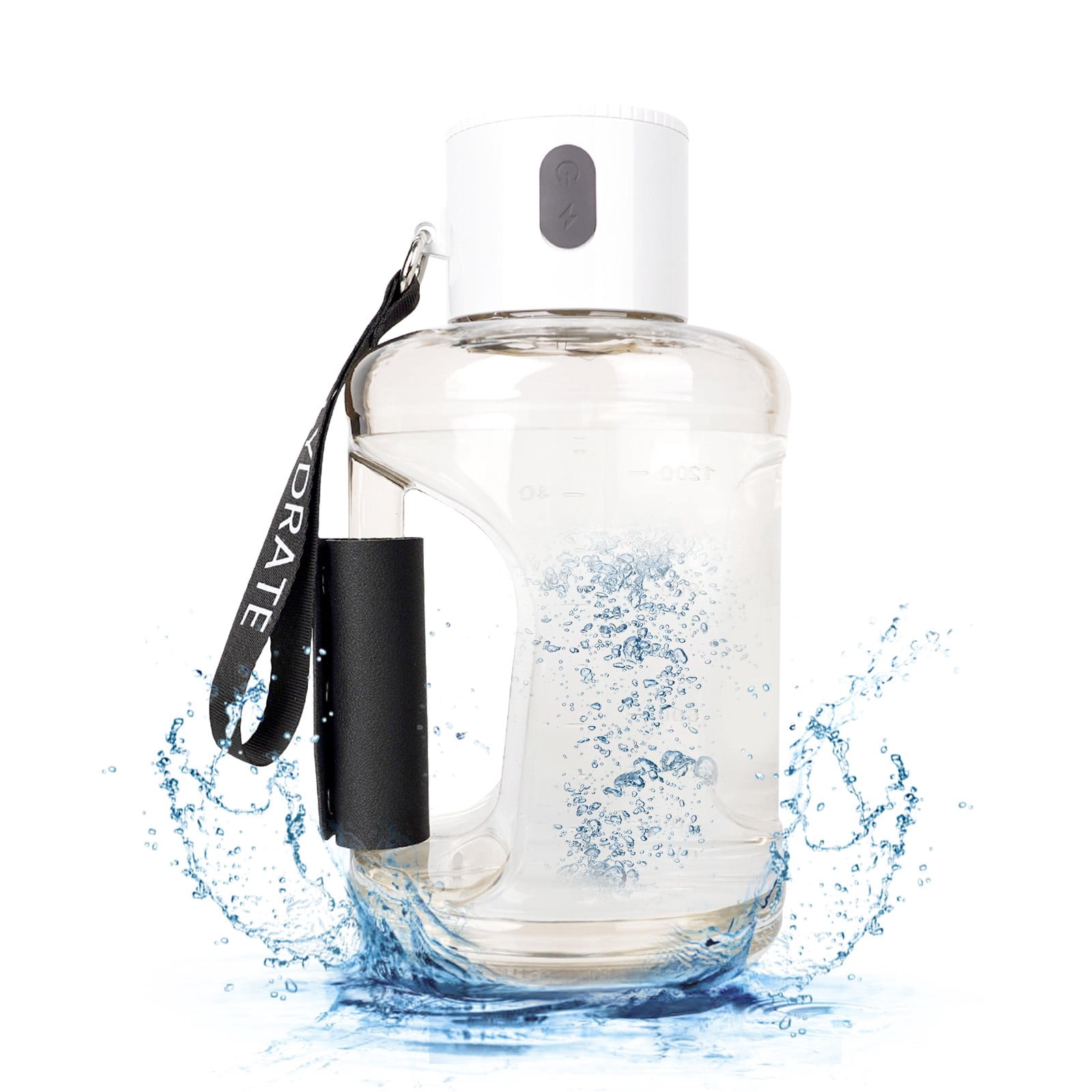 Hydrogen Water Generator Bottle 1500mL | Large Capacity Drop Resistant Portable Hydrogen Water Maker | Impact-Proof Sports Water Bottle | Household & Outdoor Hydration | Single Pack