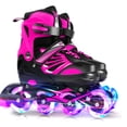 thumbnail image 1 of Patins à Roues Alignées Réglables Lumineux avec Roues vers le Haut pour Filles et Garçons Adolescents Patins à Roues Alignées, 1 of 7