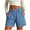 Light Blue, variant on Ziynglg Jean Shorts for Women High Waist Stretch Denim Shorts Summer Wide Leg Casual Jean Shorts Solid Color Shorts