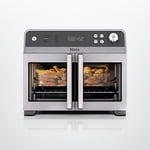 Ninja French Door 10-in-1 Countertop Oven with 5-qt Air Fry Basket, Smart Surroundair Technology, Dishwasher Safe, 7 Pieces, FO101C Gray