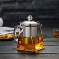 thumbnail image 2 of Heat Glass Teapot with Removable Infuser Strainer for Loose Leaf Tea Brewing, 2 of 6