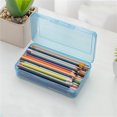thumbnail image 1 of Lolmot Plastic Pencil Box with Snap-tight Lid, Clear, 1 of 1
