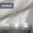 thumbnail image 1 of Madison Park Couverture en Coton Liquide, Twin, Ivoire, 1 of 5