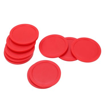 Ecomeon 10 Pcs Palets de Hockey sur Glace 64mm Remplacement Palets de Hockey Ronds pour Entraînement et Pratique, Palets de Hockey de Table Ronds, Palets de Remplacement pour Jeu de Hockey de Table