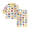 thumbnail image 3 of Ensemble de Pyjama pour Enfants, Chandail à Enfiler à Col Rond, Doux, d'Été, Pyjamas, Tenue de Nuit, Pyjamas pour Filles, Taille 5-6 Ans, 3 of 3
