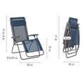 thumbnail image 2 of Lafuma R-Clip Batyline Iso Relaxation Zéro Gravité Chaise Longue d'Extérieur Inclinable Océan, 2 of 7