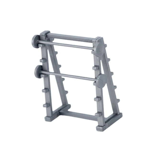 Xuanheng 1/20 Exercise Equipment Model Gym Equipment Model Diorama Model Train Layout Barbell rack