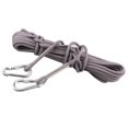 thumbnail image 3 of 12KN 9.5mm 10M Outdoor Rock Climbing Work Rappelling + 2 Carabiner - Various Colors - Gray, 20m, 3 of 6