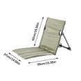 thumbnail image 3 of Chaise Pliante Ultralégère Portable pour Camping, Pêche Ou Randonnée en Plein Air avec Dossier et Design Compact en Vert Armée E-215 Vert Armée, 3 of 7
