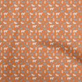 thumbnail image 1 of oneOone Polyester Spandex Orange Fabric Animal Craft Projects Decor Fabric Printed By The Yard 56 Inch Wide, 1 of 5