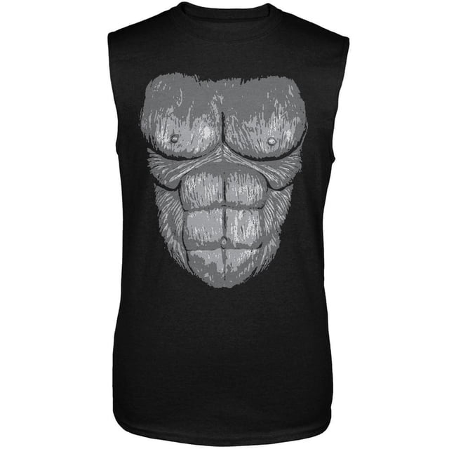 Costume de Gorille Noir Adulte Sans Manches